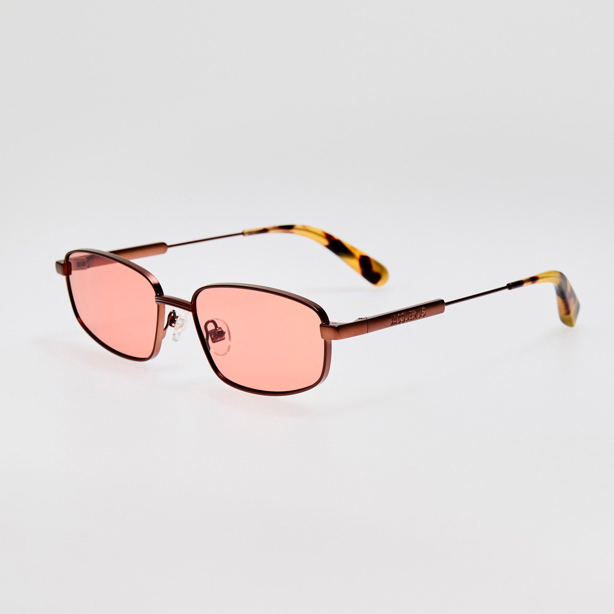 Sera Sunglasses in Metallic Brown and Rose