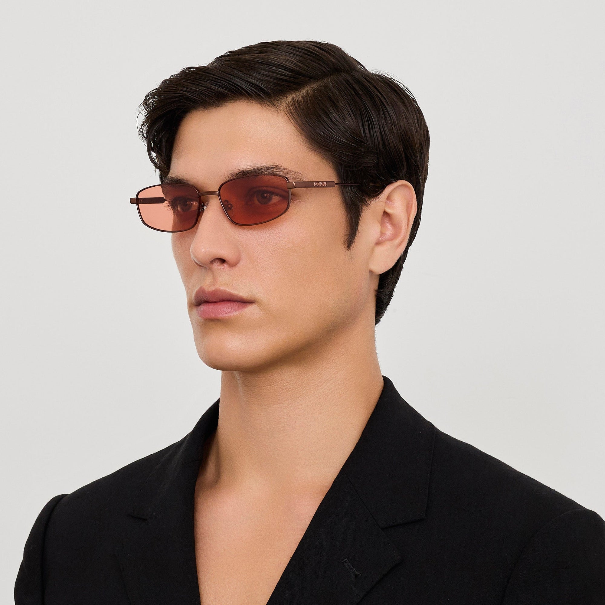 Sera Sunglasses in Metallic Brown and Rose