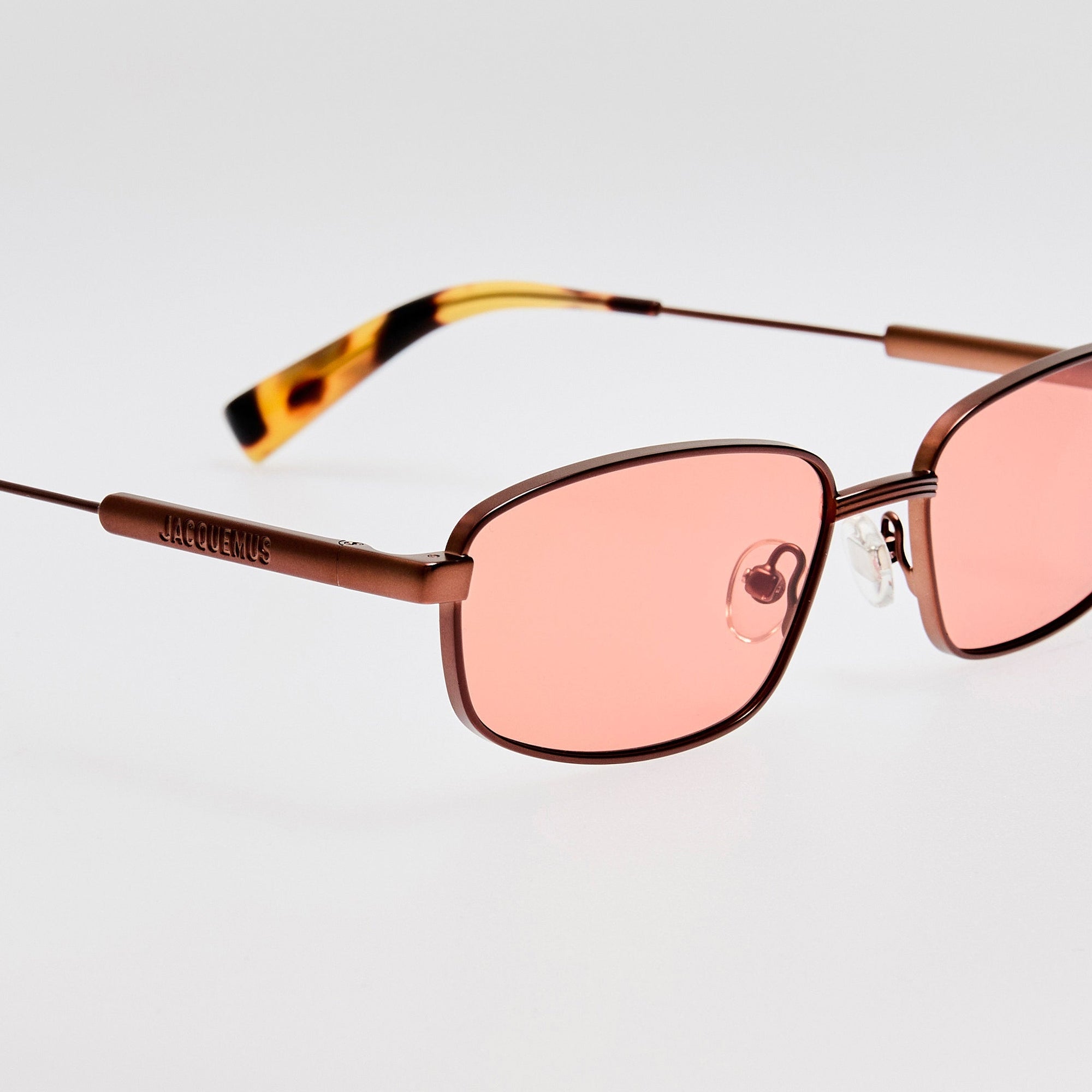Sera Sunglasses in Metallic Brown and Rose