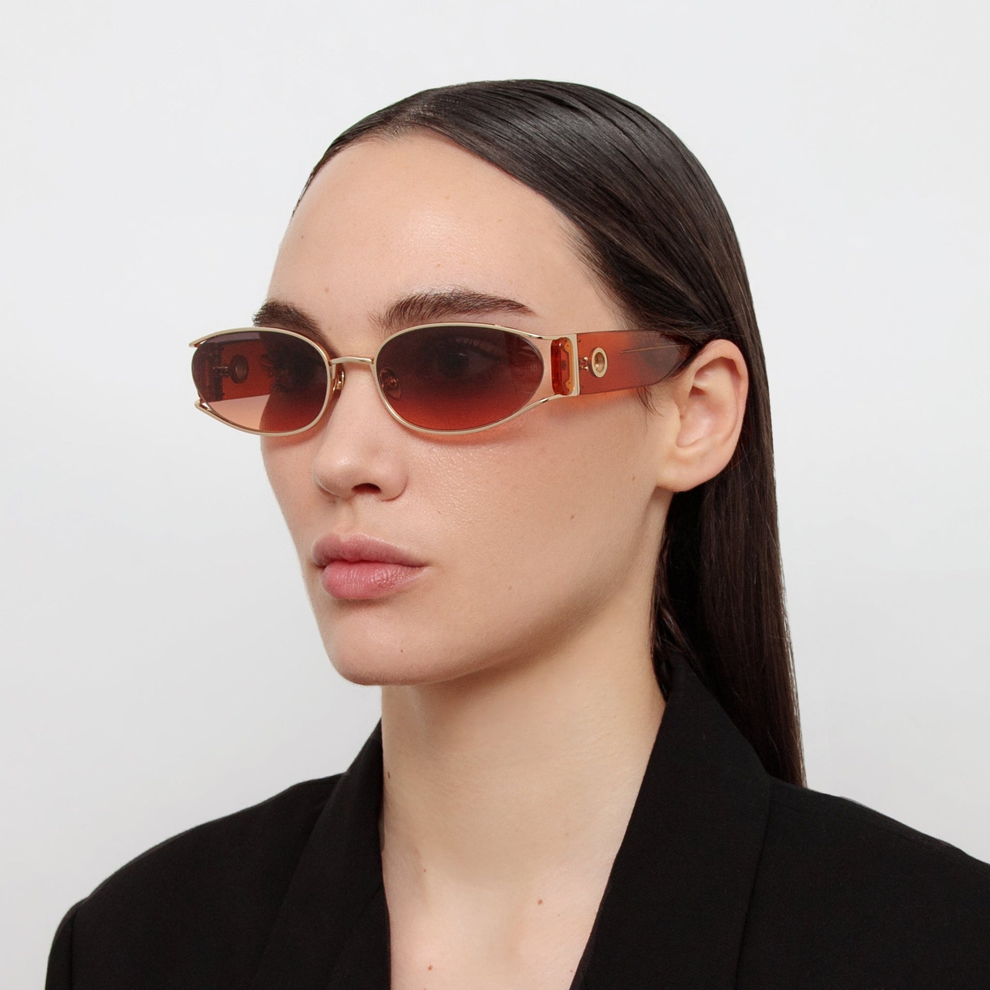 Shelby Sunglasses in 22K Gold and Dusk