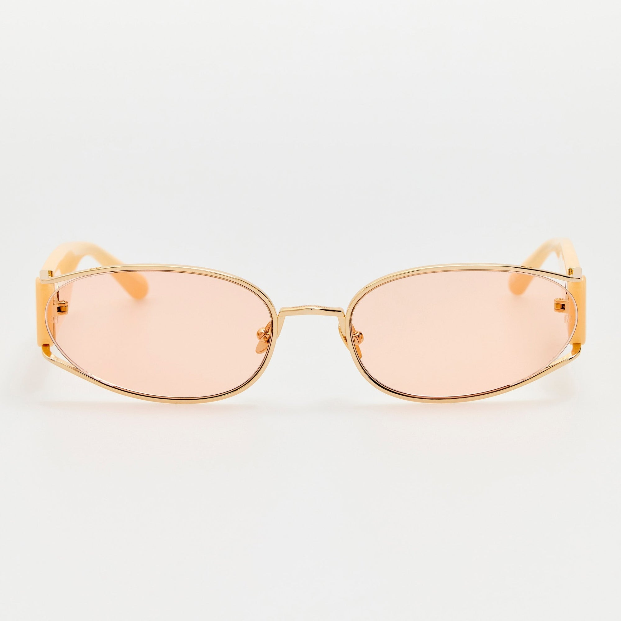 Shelby Sunglasses in 22K Gold and Peach