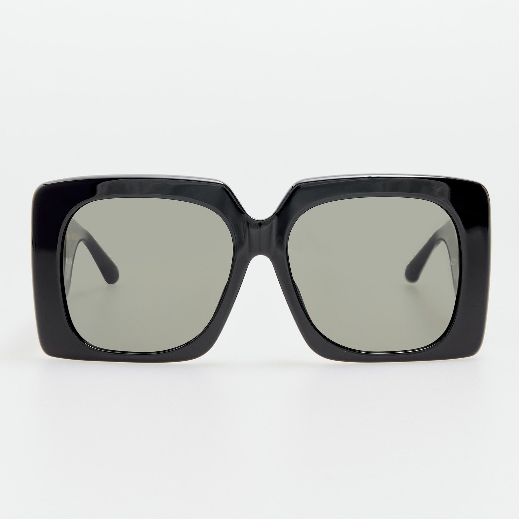 Sierra Sunglasses in Black with Rainbow Sapphires and 22K Gold