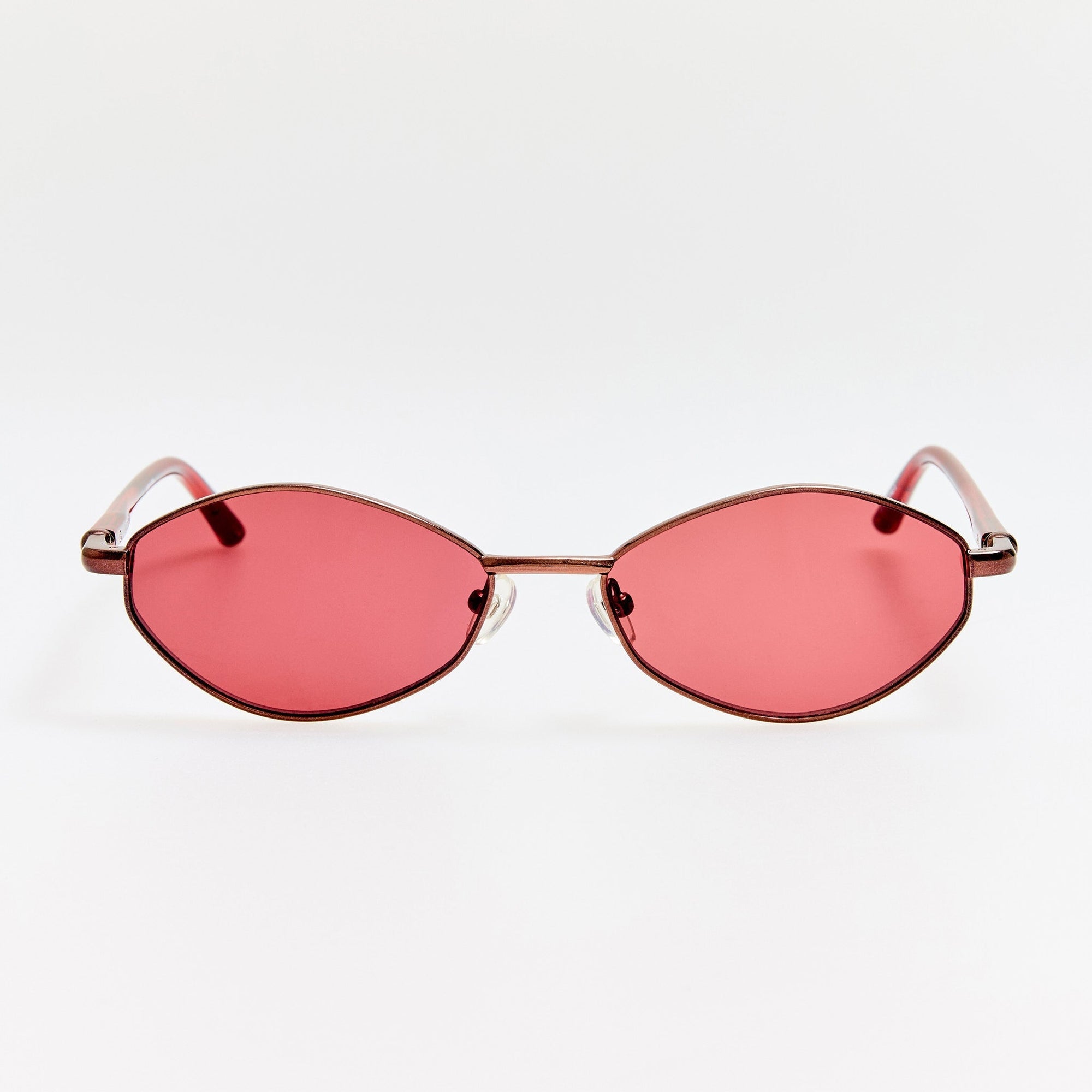 Sirocco Sunglasses in Metallic Brown and Bordeaux