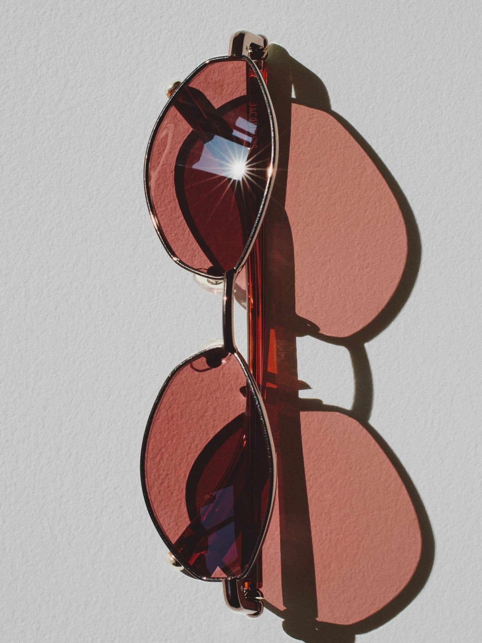 Sirocco Sunglasses in Metallic Brown and Bordeaux