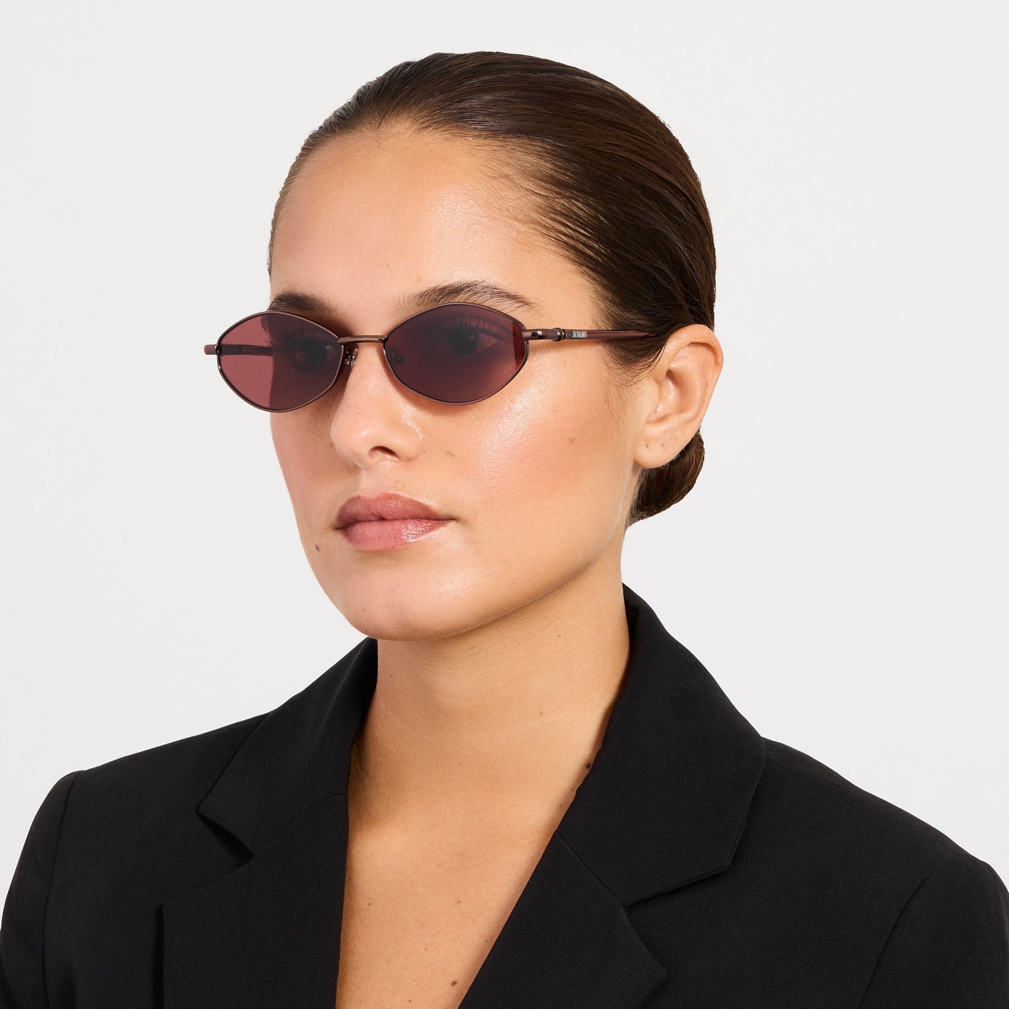 Sirocco Sunglasses in Metallic Brown and Bordeaux