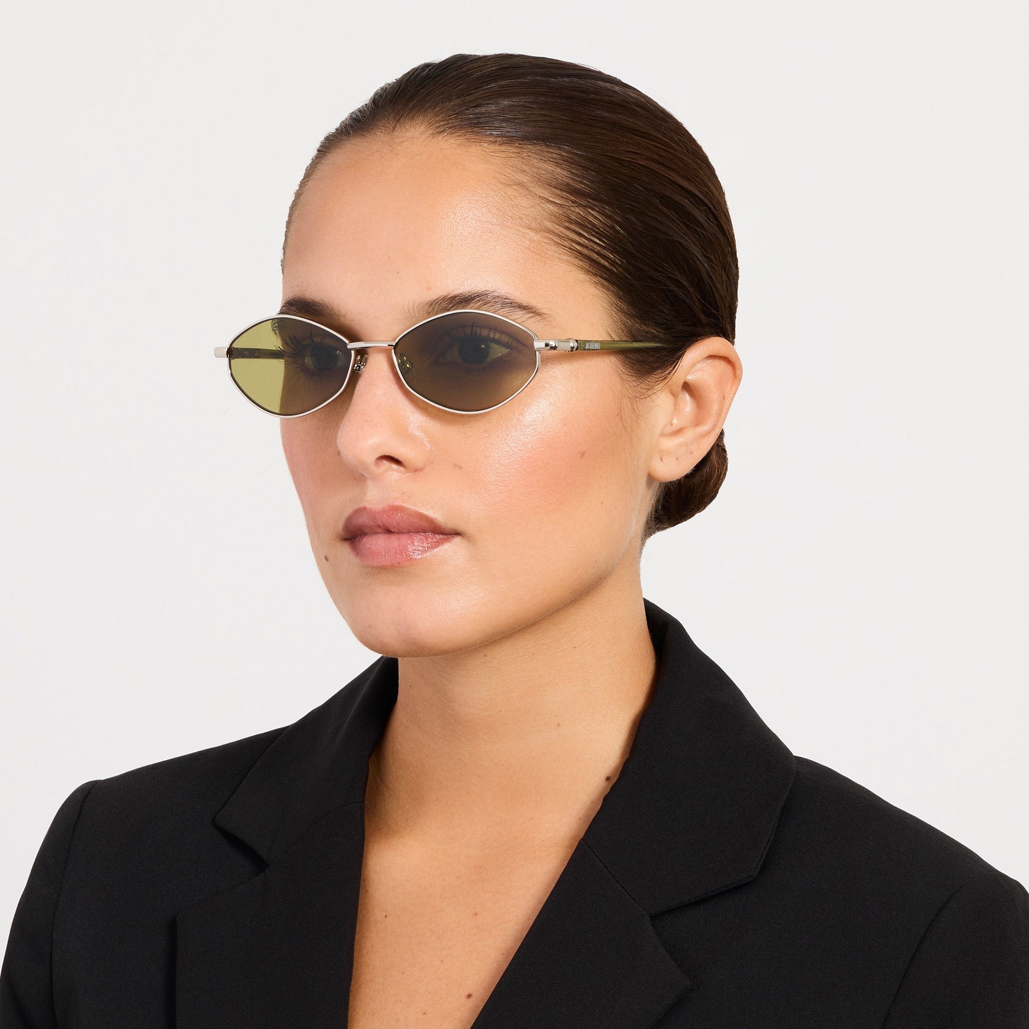 Sirocco Sunglasses in Silver and Khaki