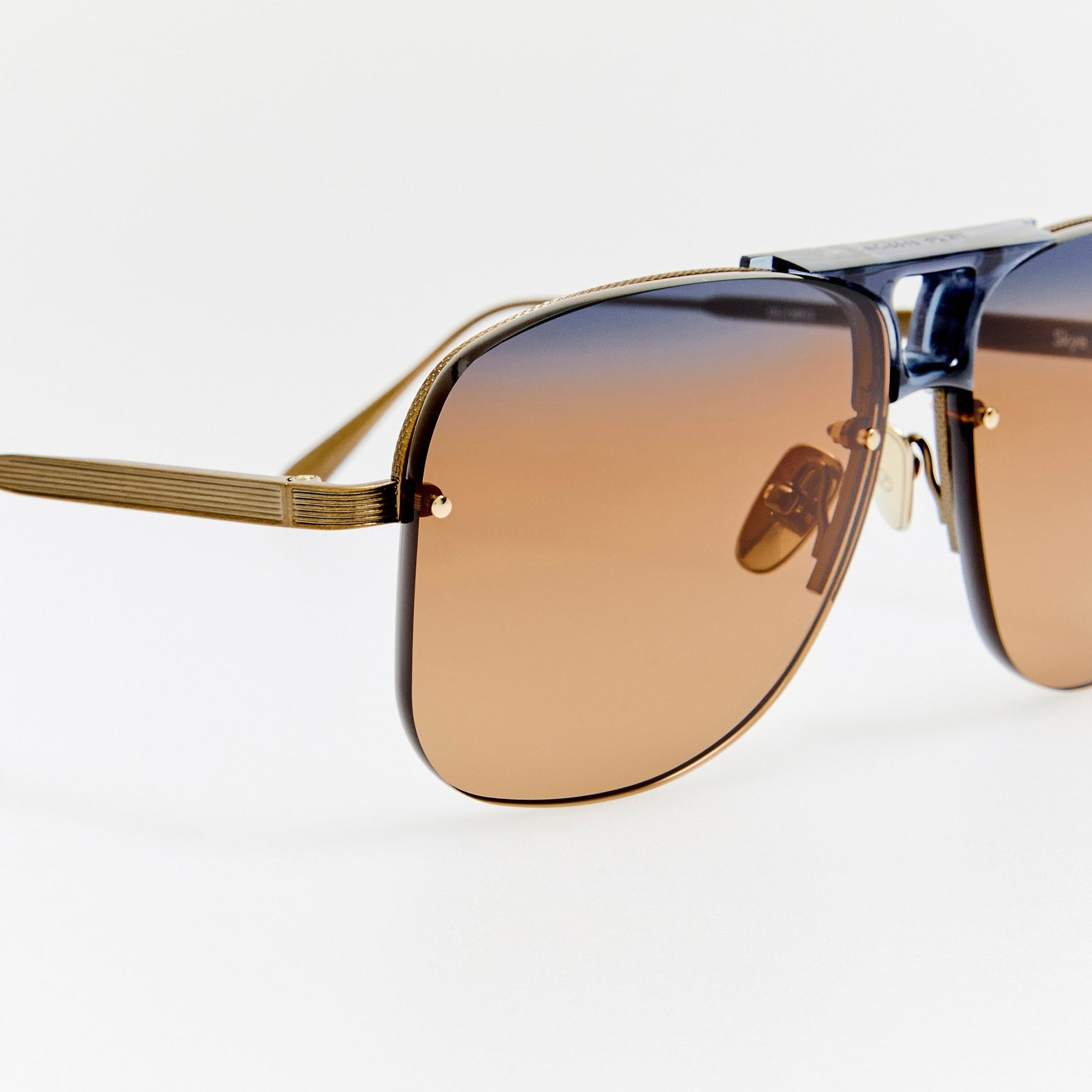 Skye Sunglasses in 22K Gold and Silt
