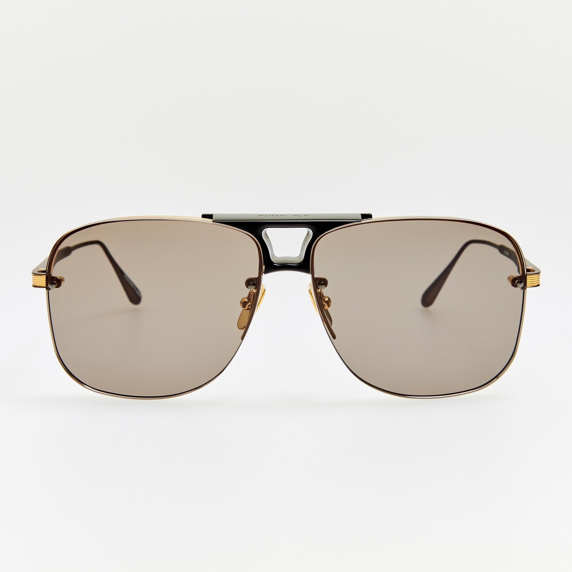 Skye Sunglasses in Matt Nickel and Grey