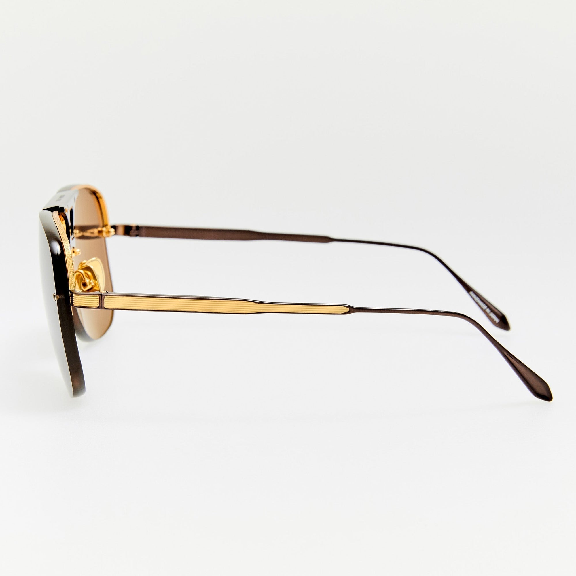 Skye Sunglasses in Matt Nickel and Grey