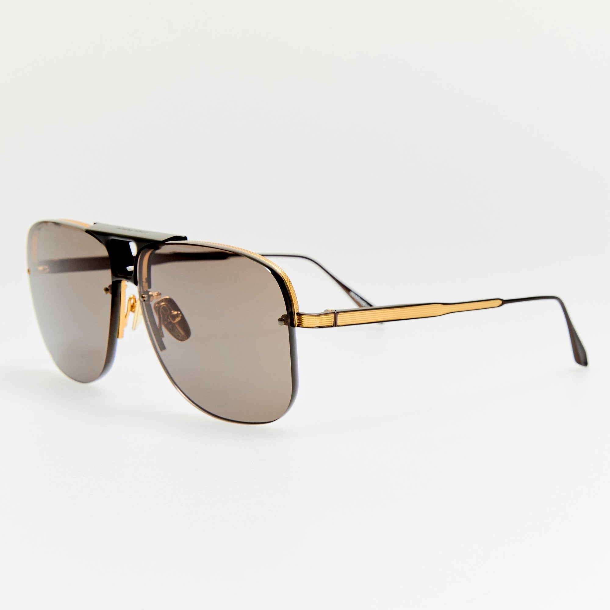 Skye Sunglasses in Matt Nickel and Grey
