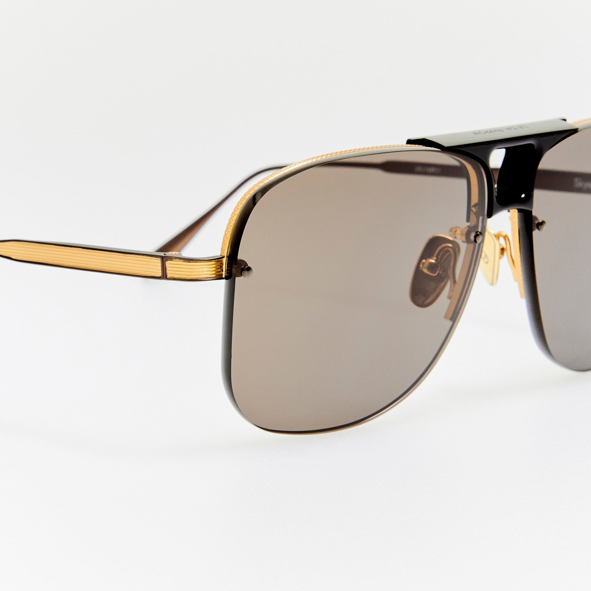 Skye Sunglasses in Matt Nickel and Grey