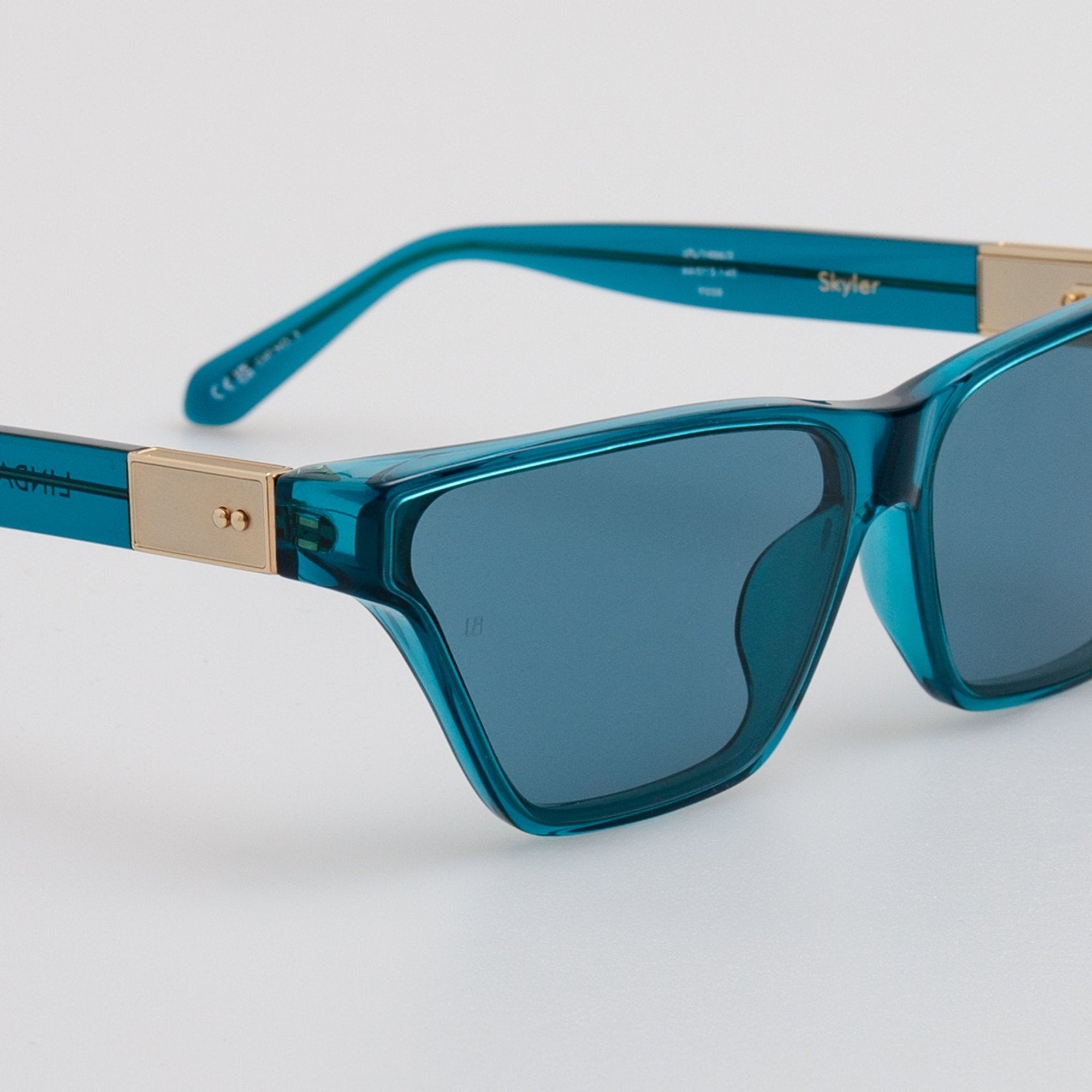 Skyler Cat-Eye Sunglasses in Aqua