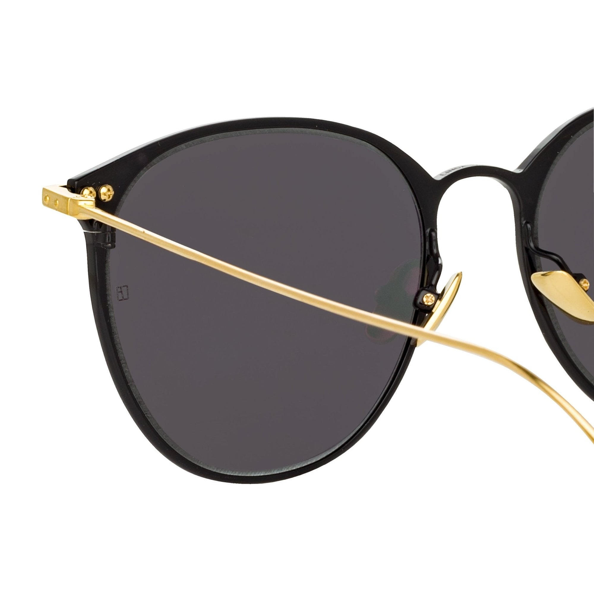 Sophia Sunglasses in 22K Gold and Grey