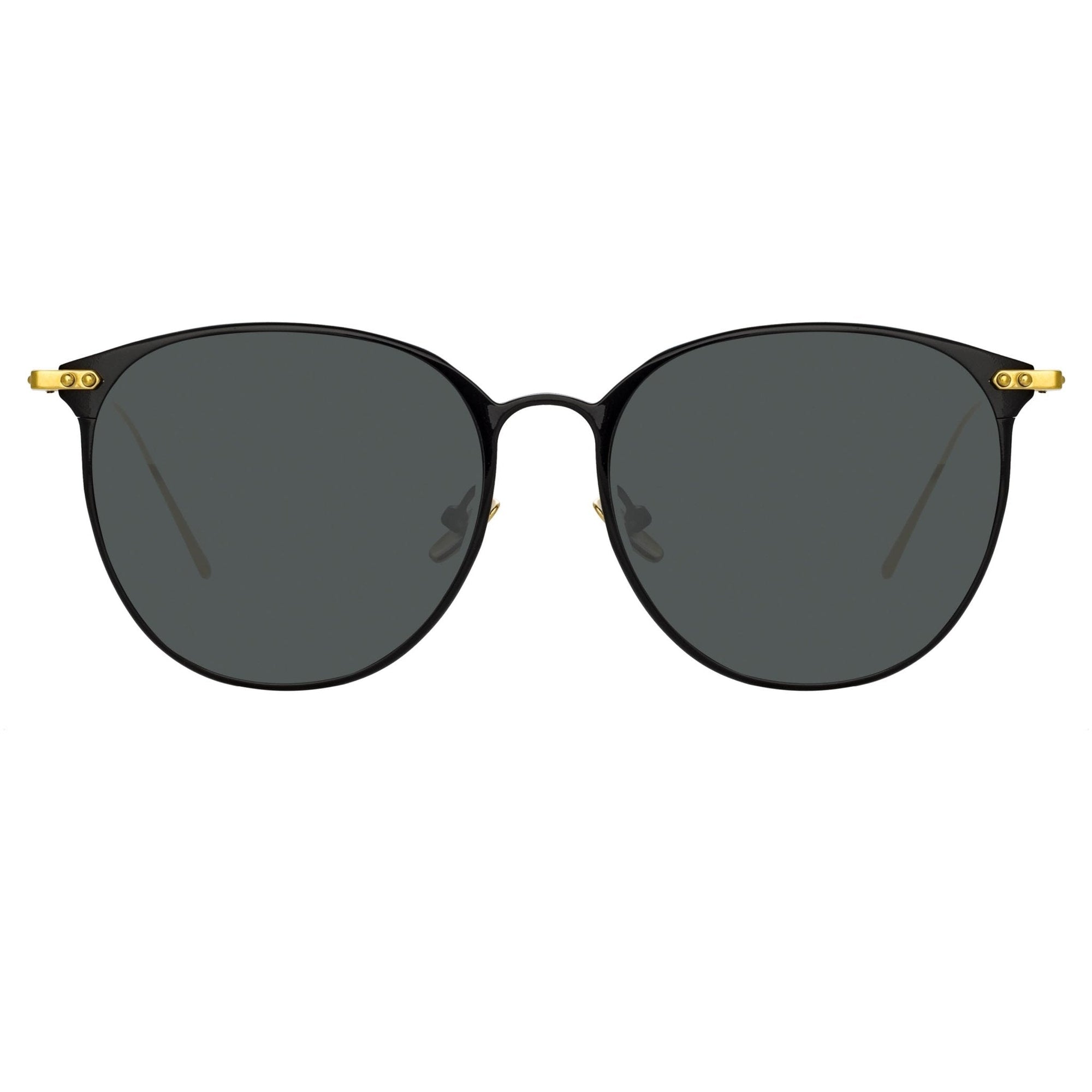 Sophia Sunglasses in 22K Gold and Grey