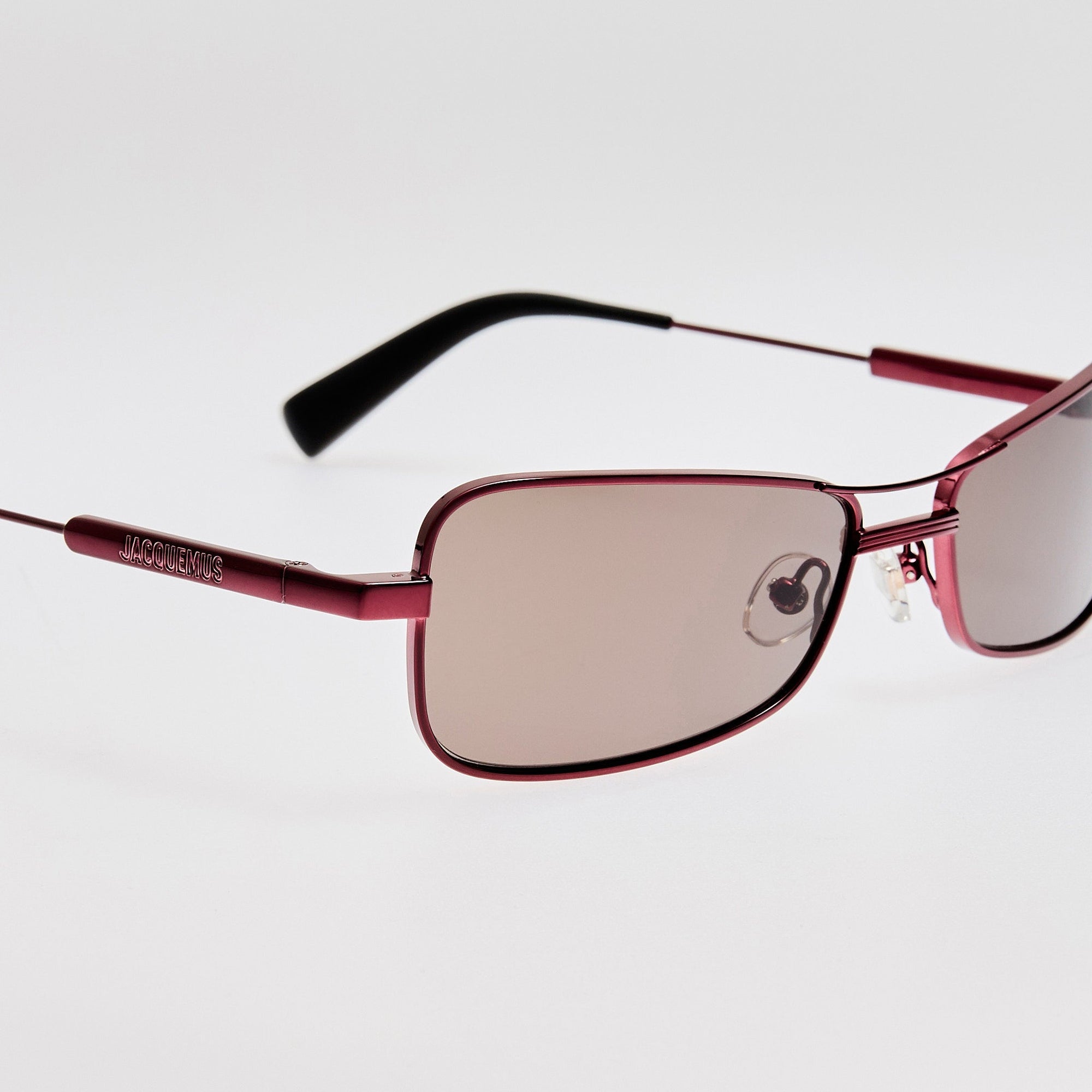 Statzione Sunglasses in Bordeaux and Grey