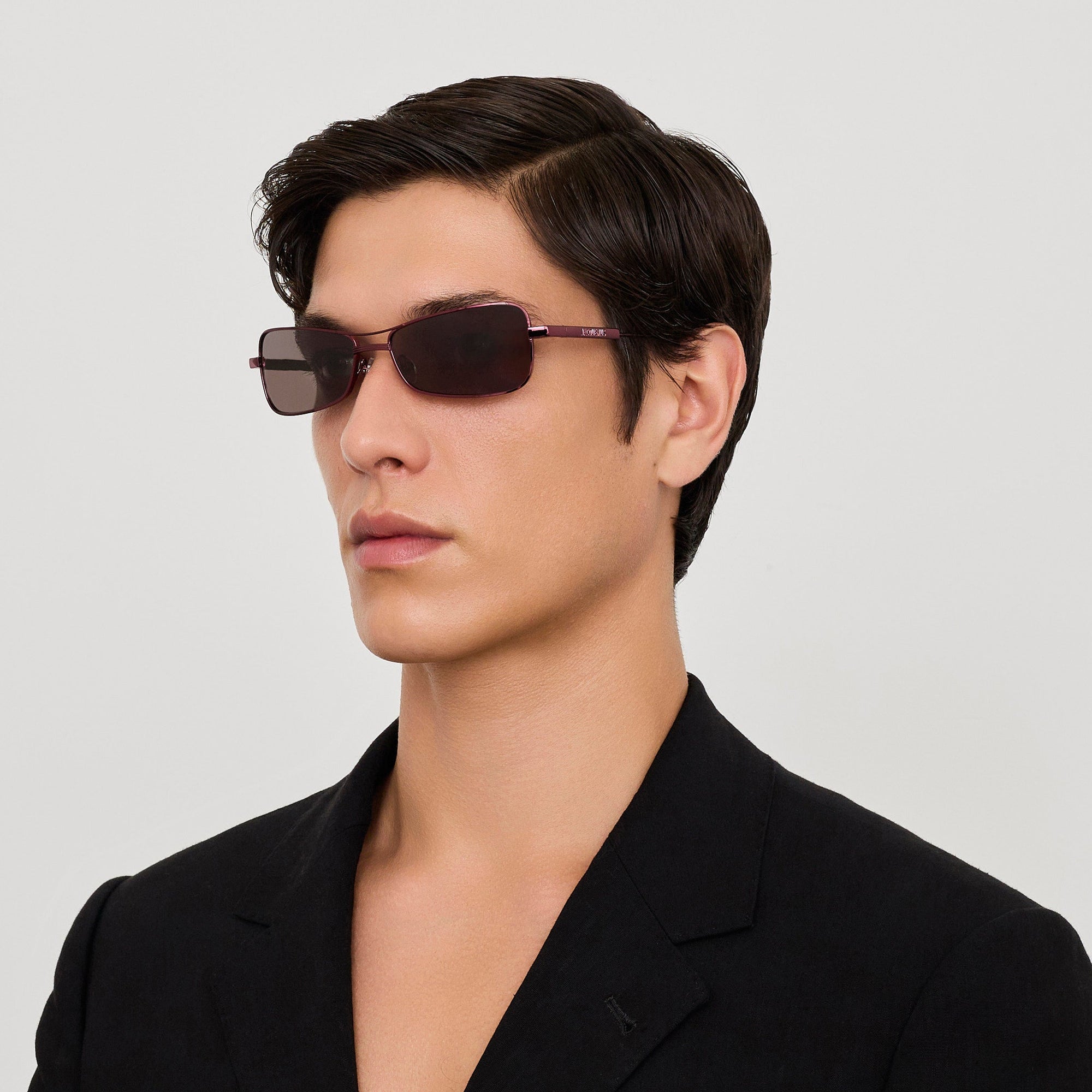 Statzione Sunglasses in Bordeaux and Grey