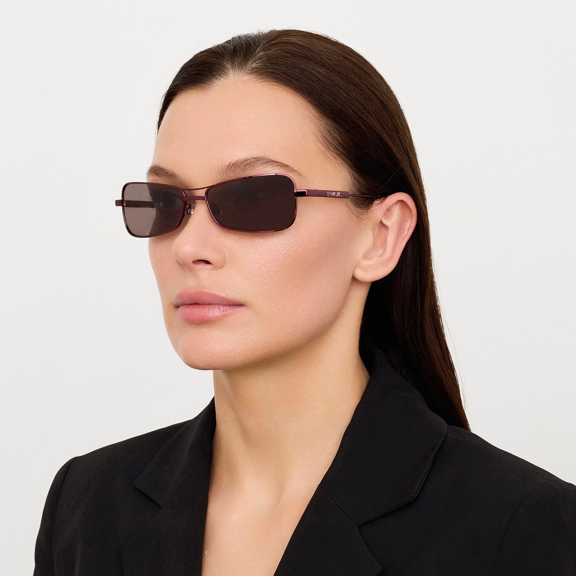 Statzione Sunglasses in Bordeaux and Grey