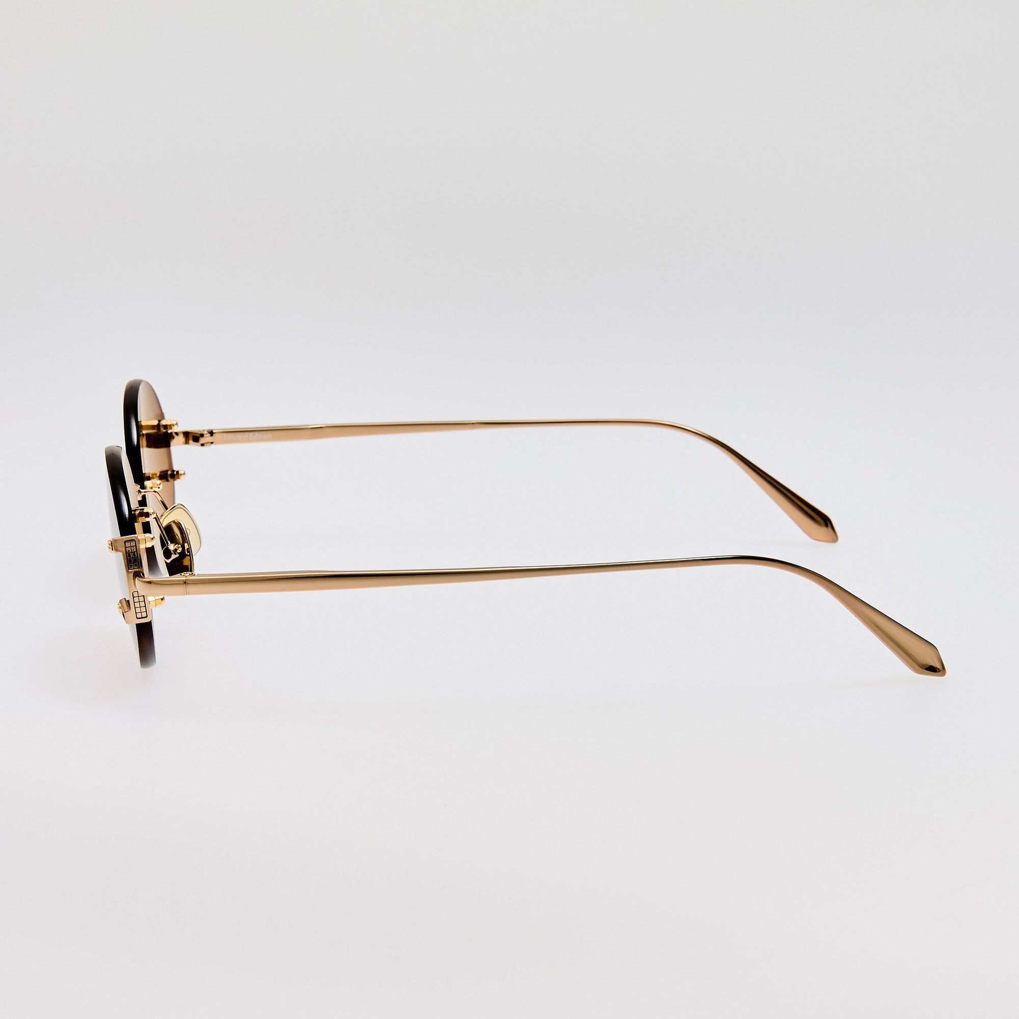 Stella Sunglasses in 22K Gold and Brown