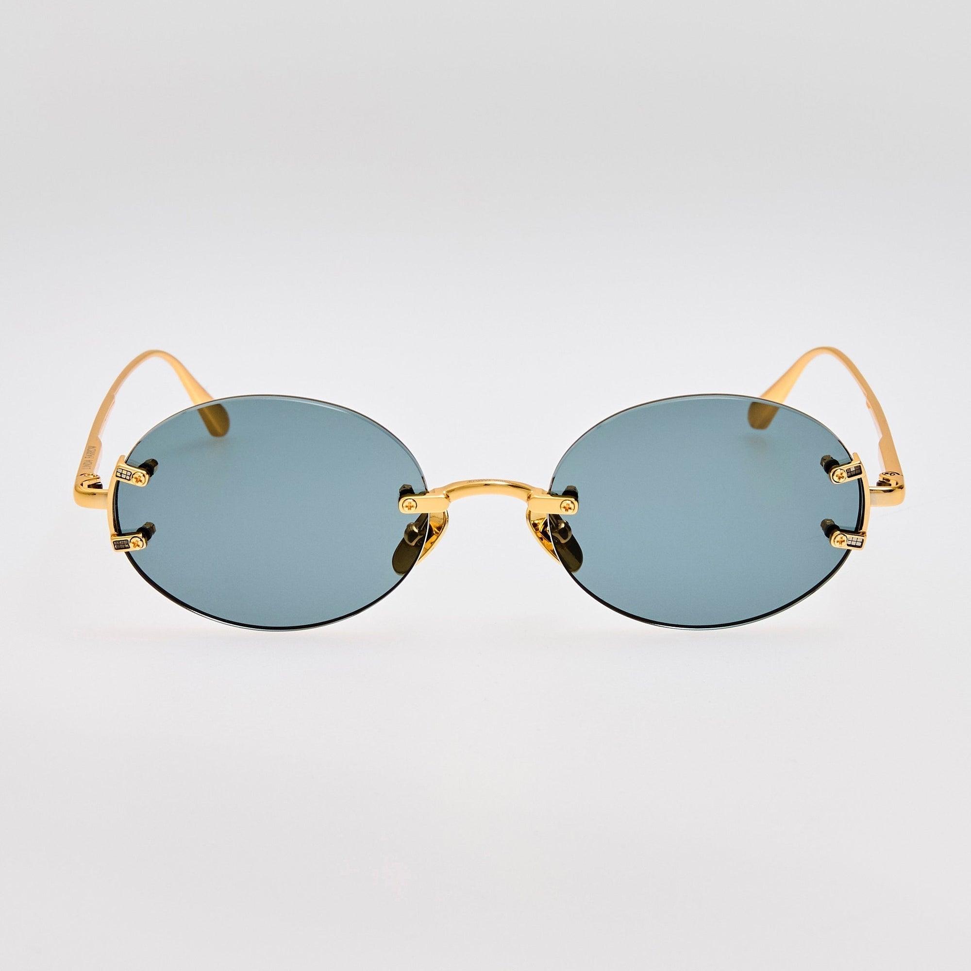 Stella Sunglasses in 22K Gold and Grey