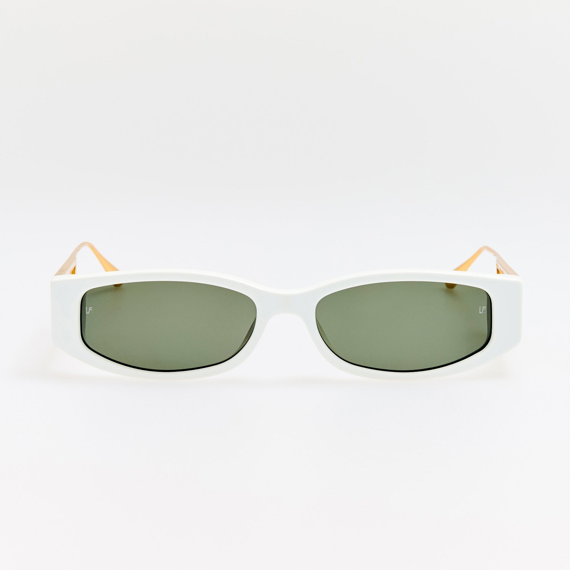 Susie Vista Temple Sunglasses in White