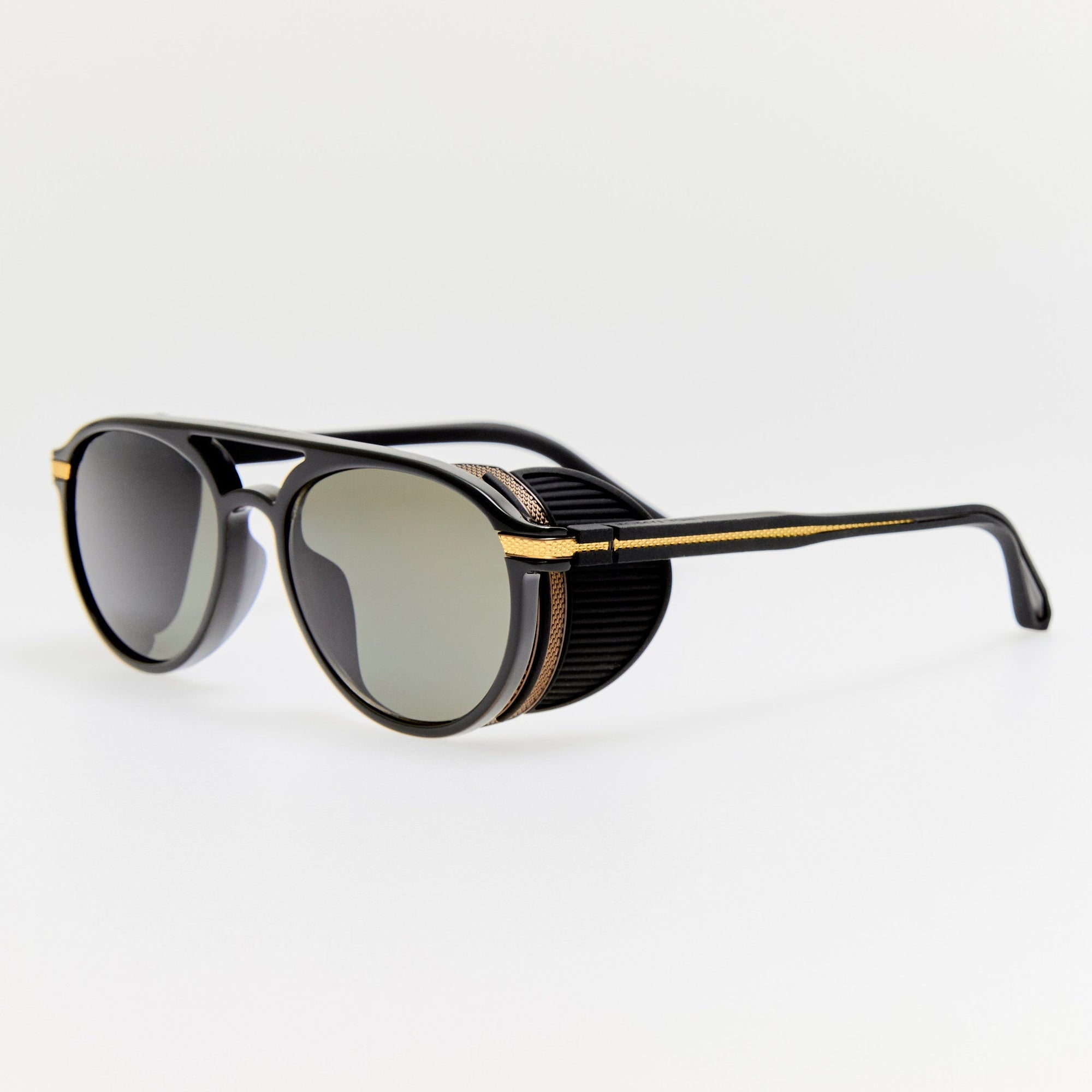 Sutton Explorer Sunglasses in 22K Gold and Black