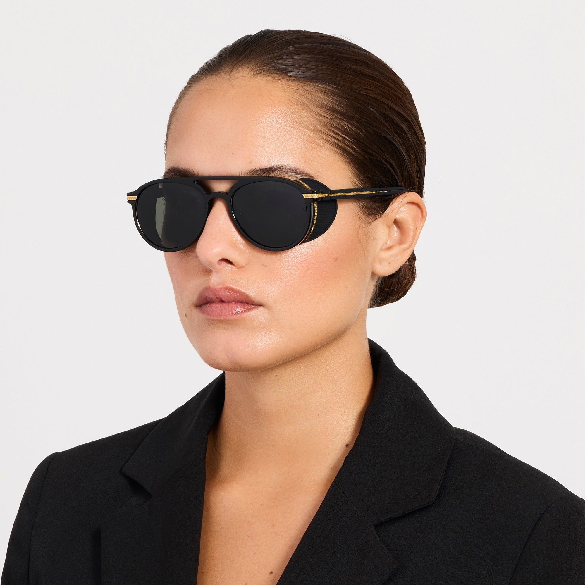Sutton Explorer Sunglasses in 22K Gold and Black