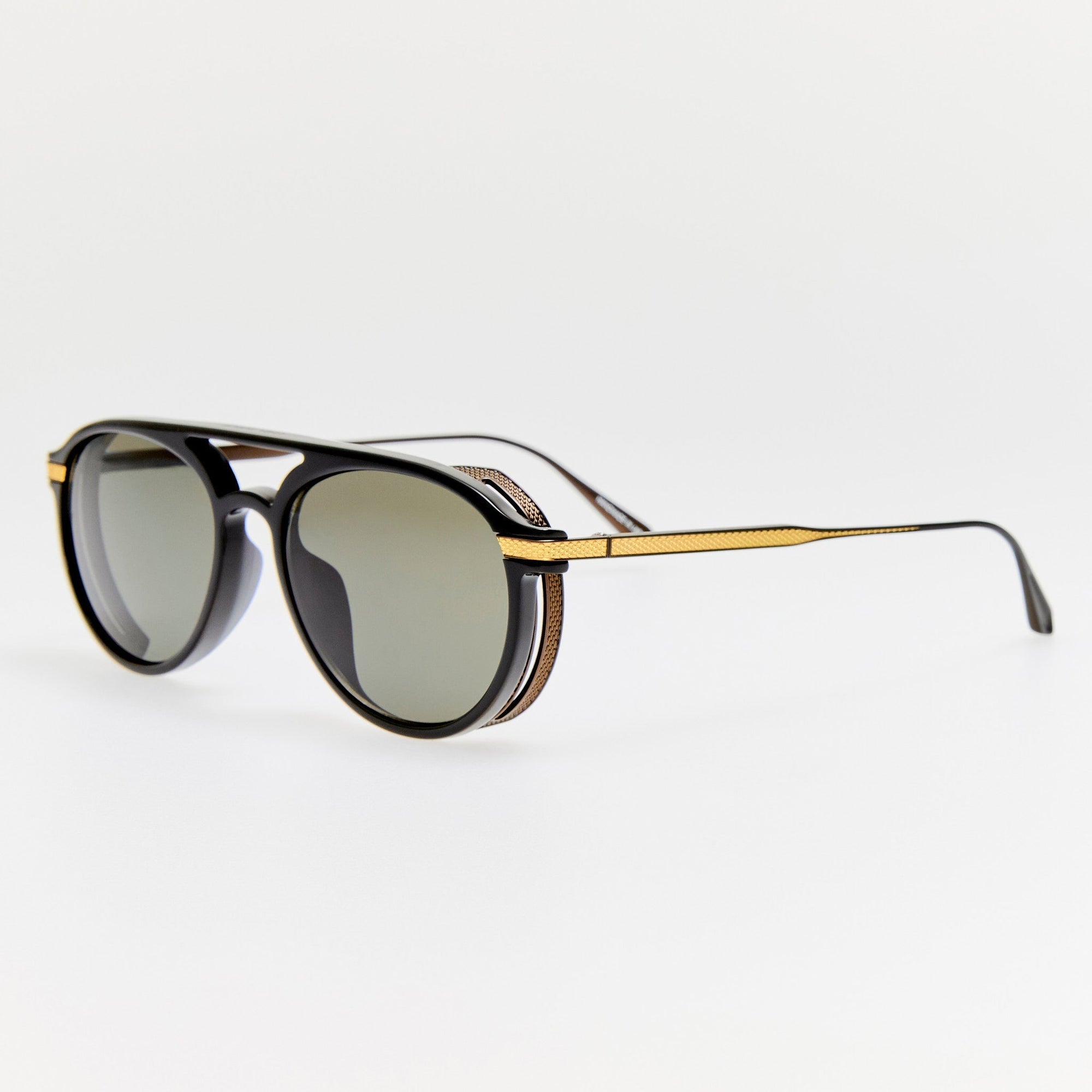 Sutton Explorer Sunglasses in 22K Gold and Black