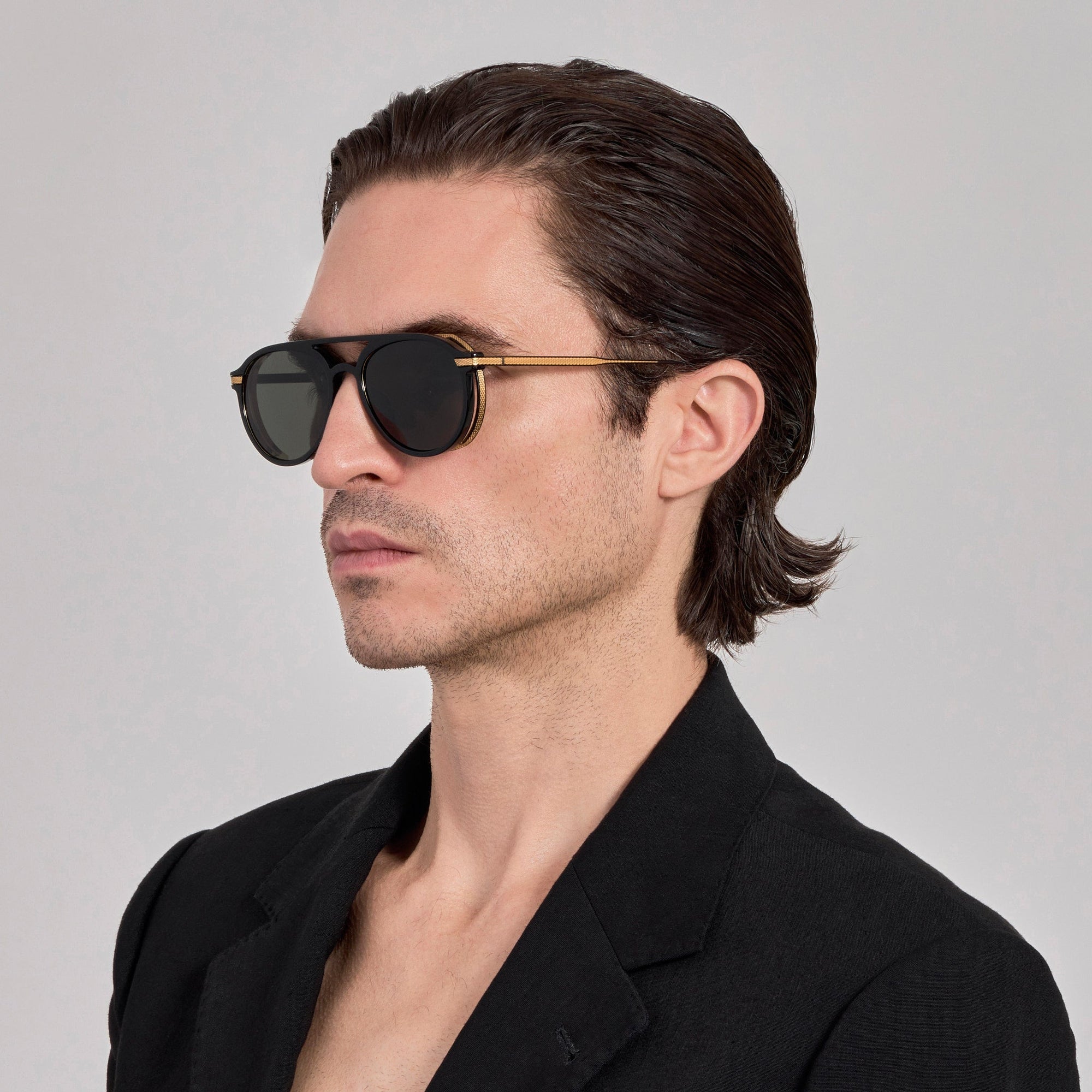 Sutton Explorer Sunglasses in 22K Gold and Black