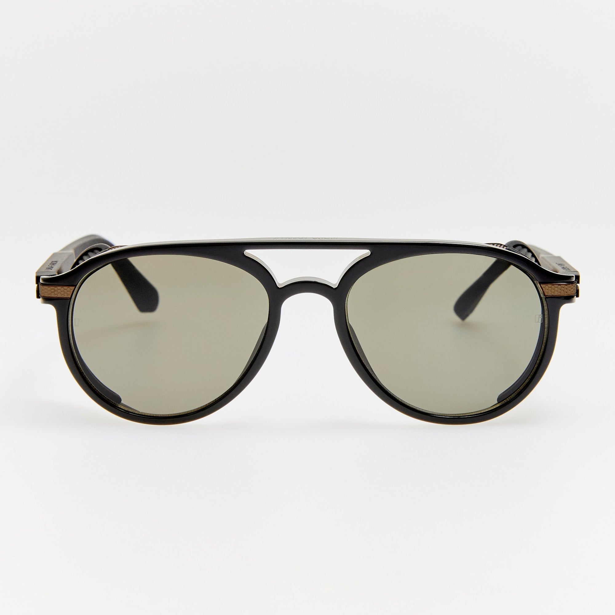 Sutton Explorer Sunglasses in Matt Nickel and Black
