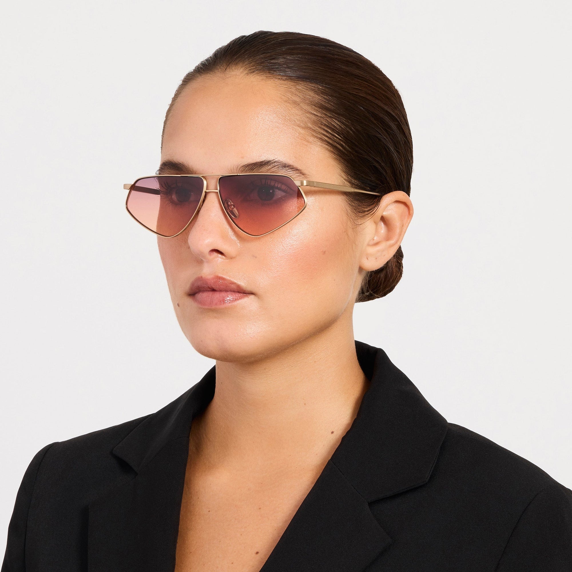 Tarian Sunglasses in Matt Champagne and Sunset