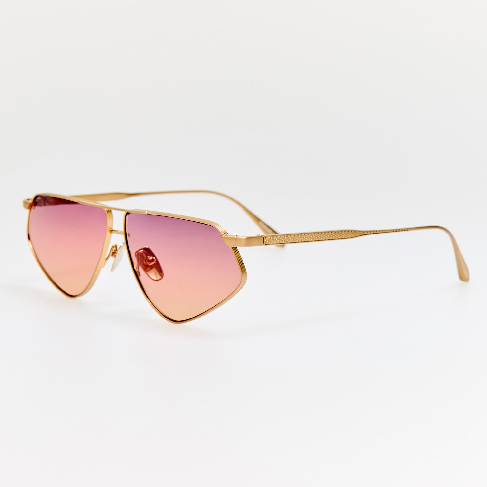 Tarian Sunglasses in Matt Champagne and Sunset