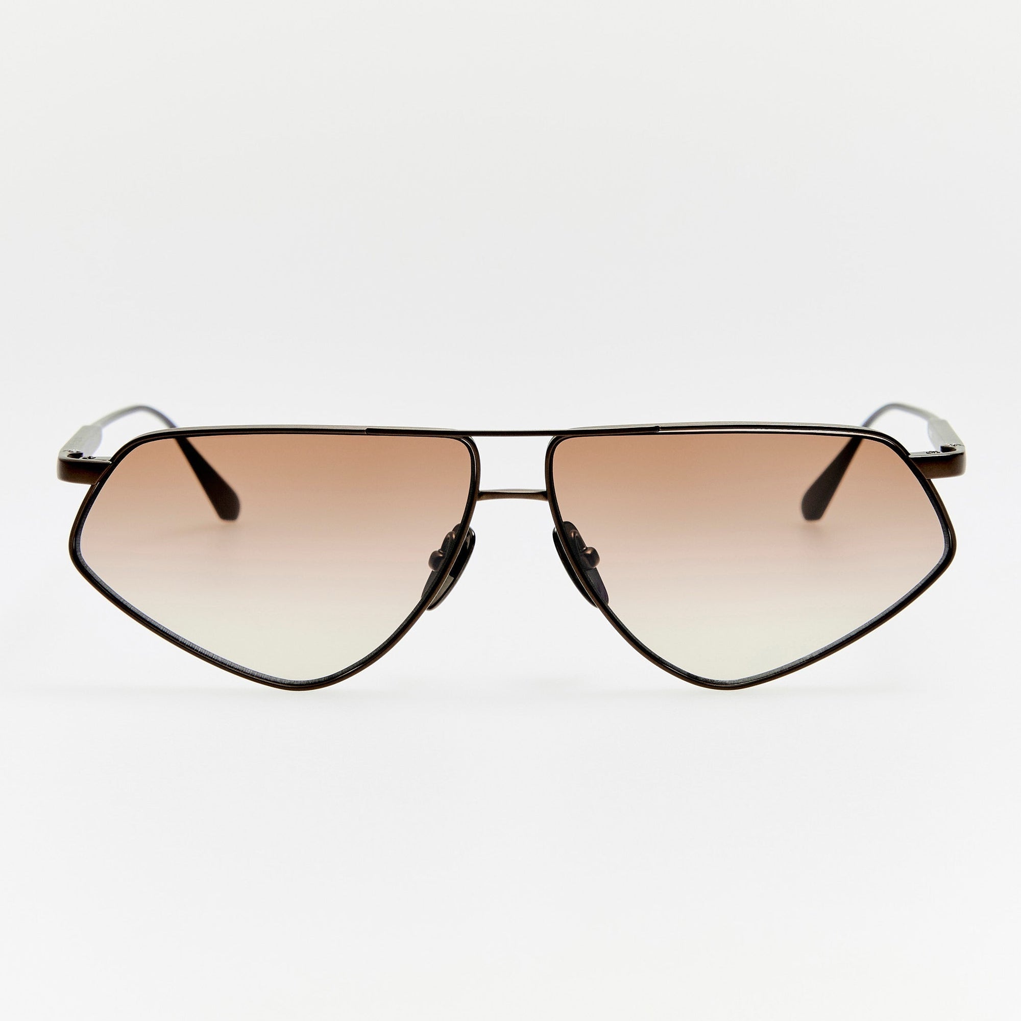 Tarian Sunglasses in Matt Nickel and Mocha