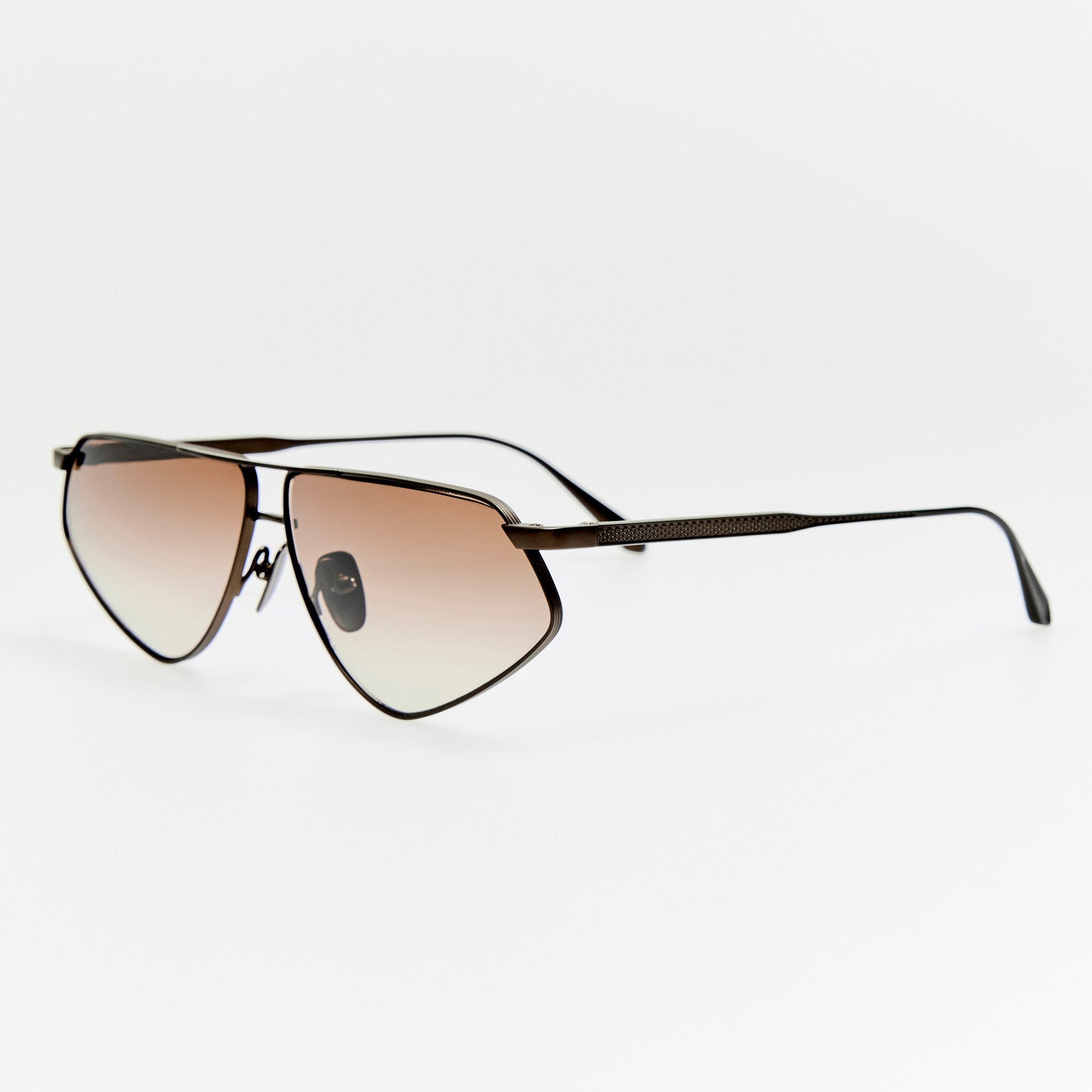 Tarian Sunglasses in Matt Nickel and Mocha