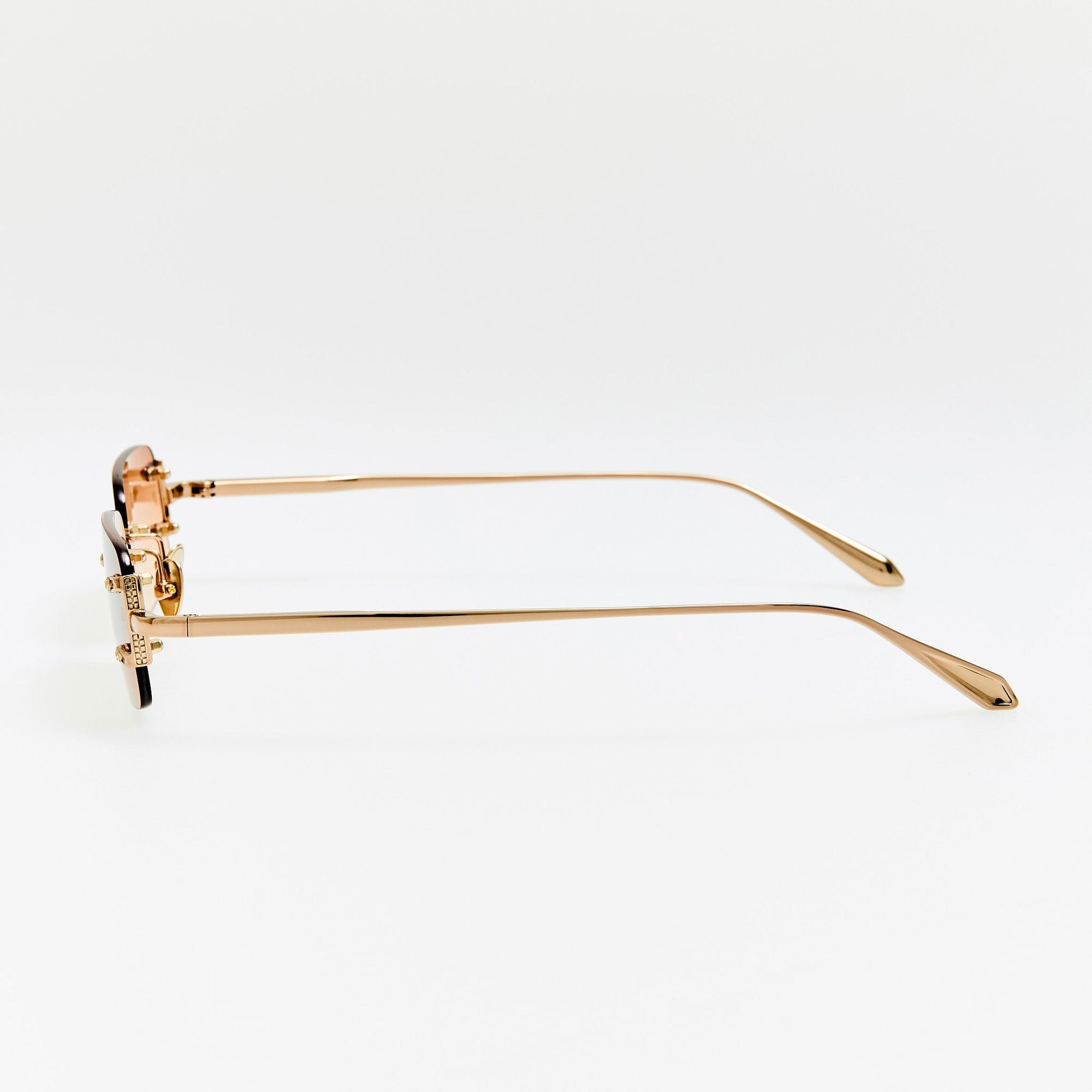Taylor Sunglasses in 22K Gold and Camel