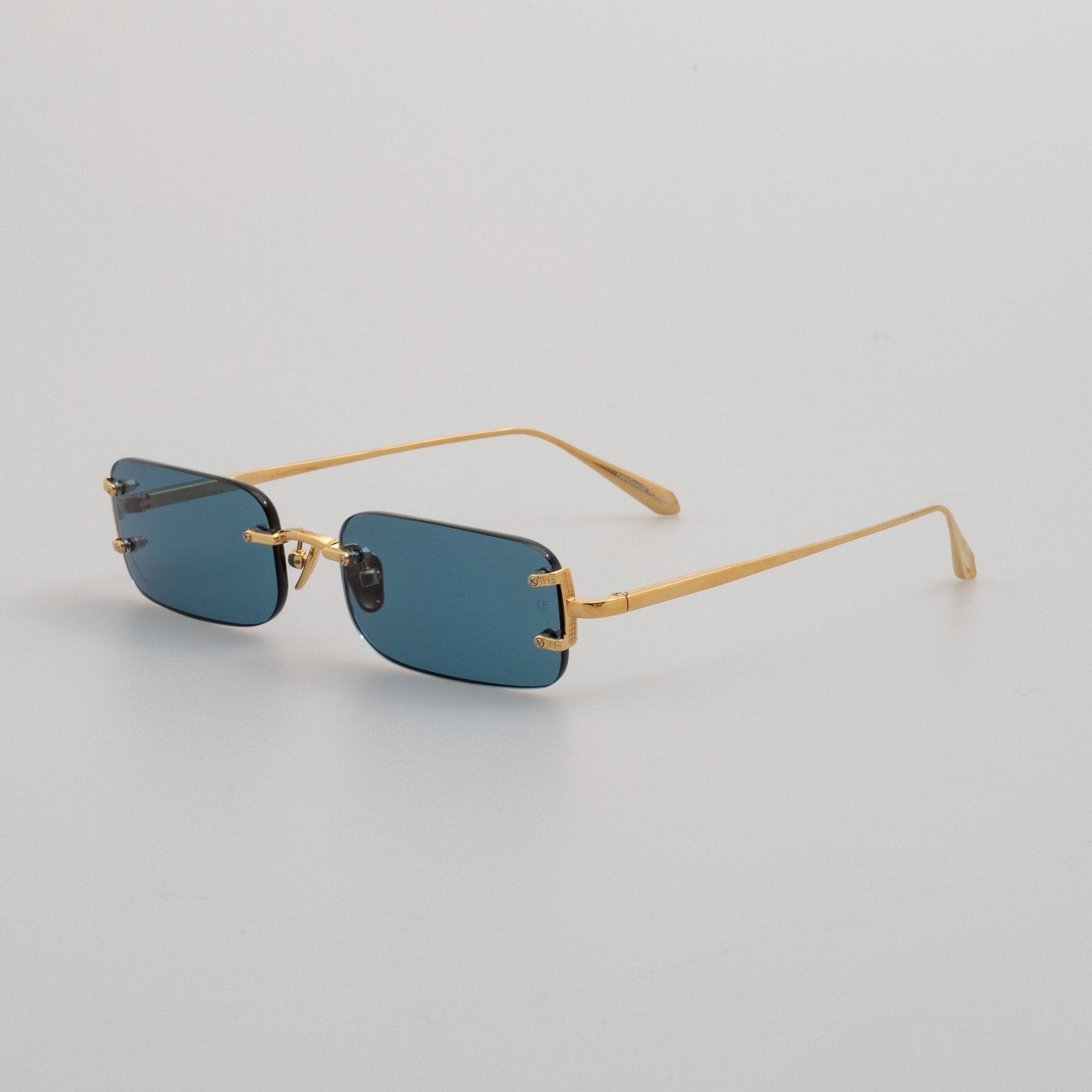 Taylor Sunglasses in 22K Gold and Aqua