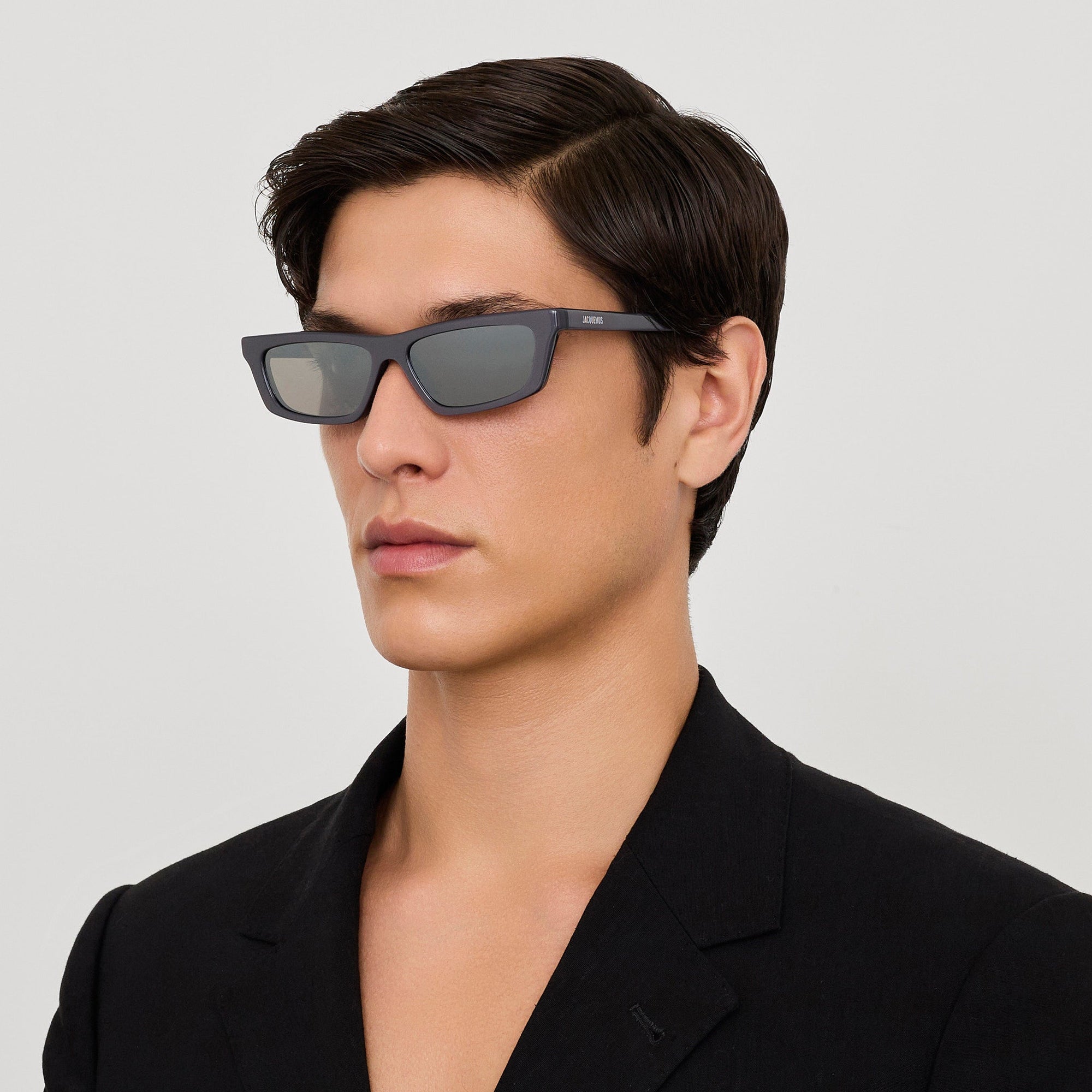 Trapezi Sunglasses in Metallic Gunmetal