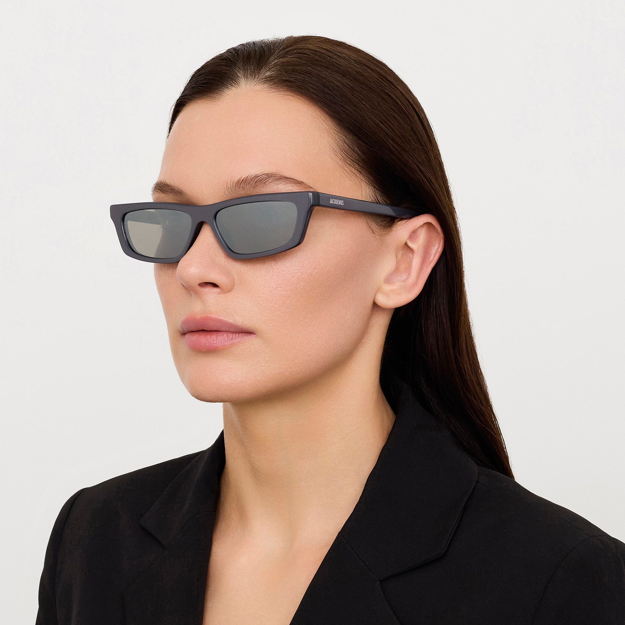 Trapezi Sunglasses in Metallic Gunmetal