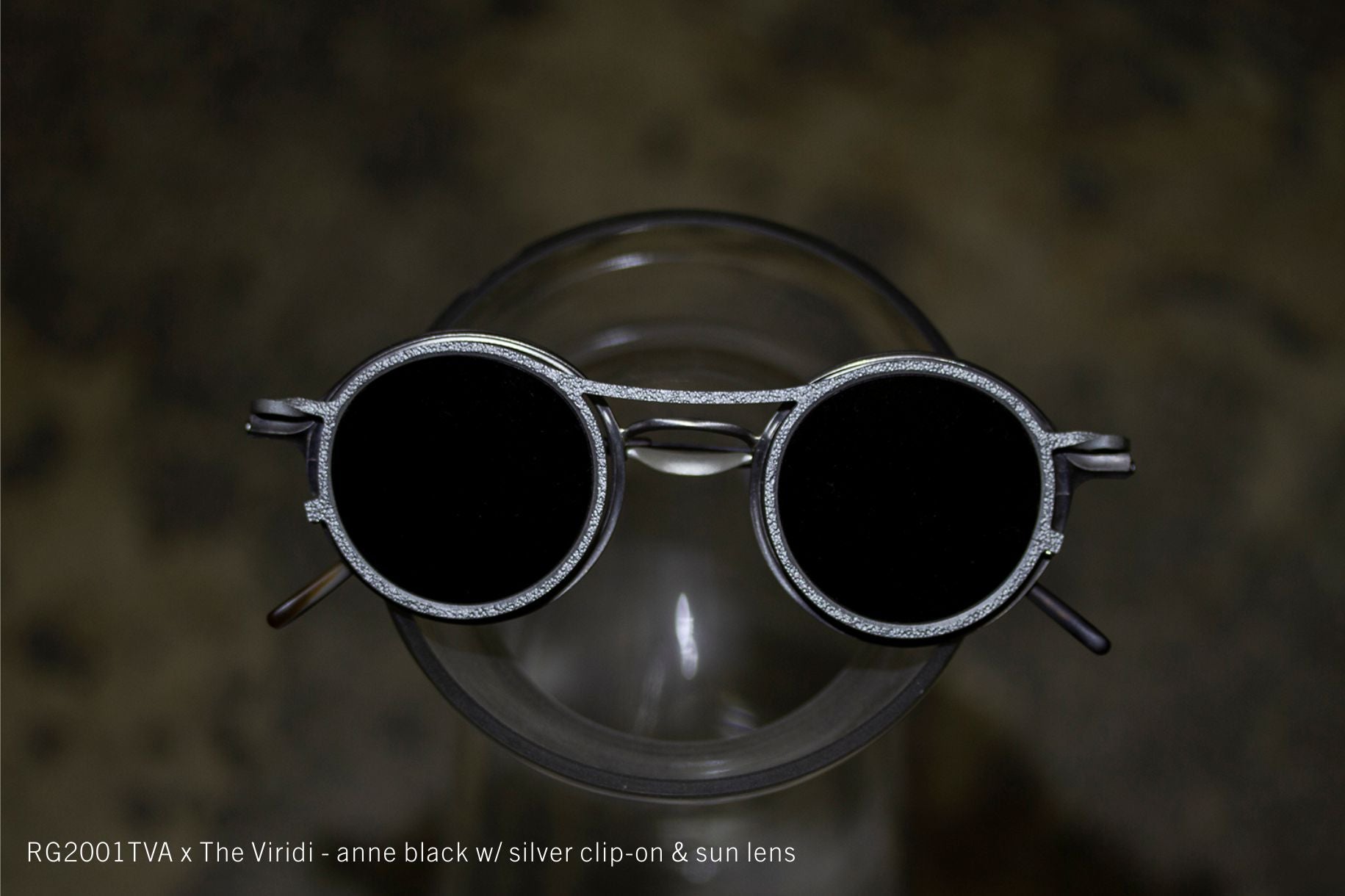 RG2001TVA x The Viridi-Anne black w/ silver clip-on &amp; sun lens