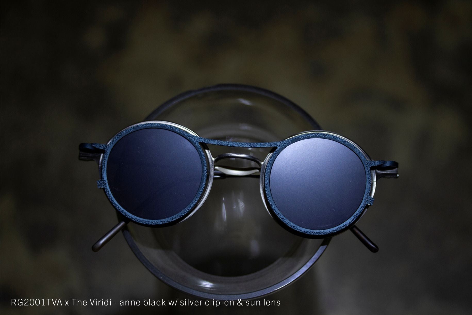 RG2001TVA x The Viridi-Anne black w/ silver clip-on &amp; sun lens