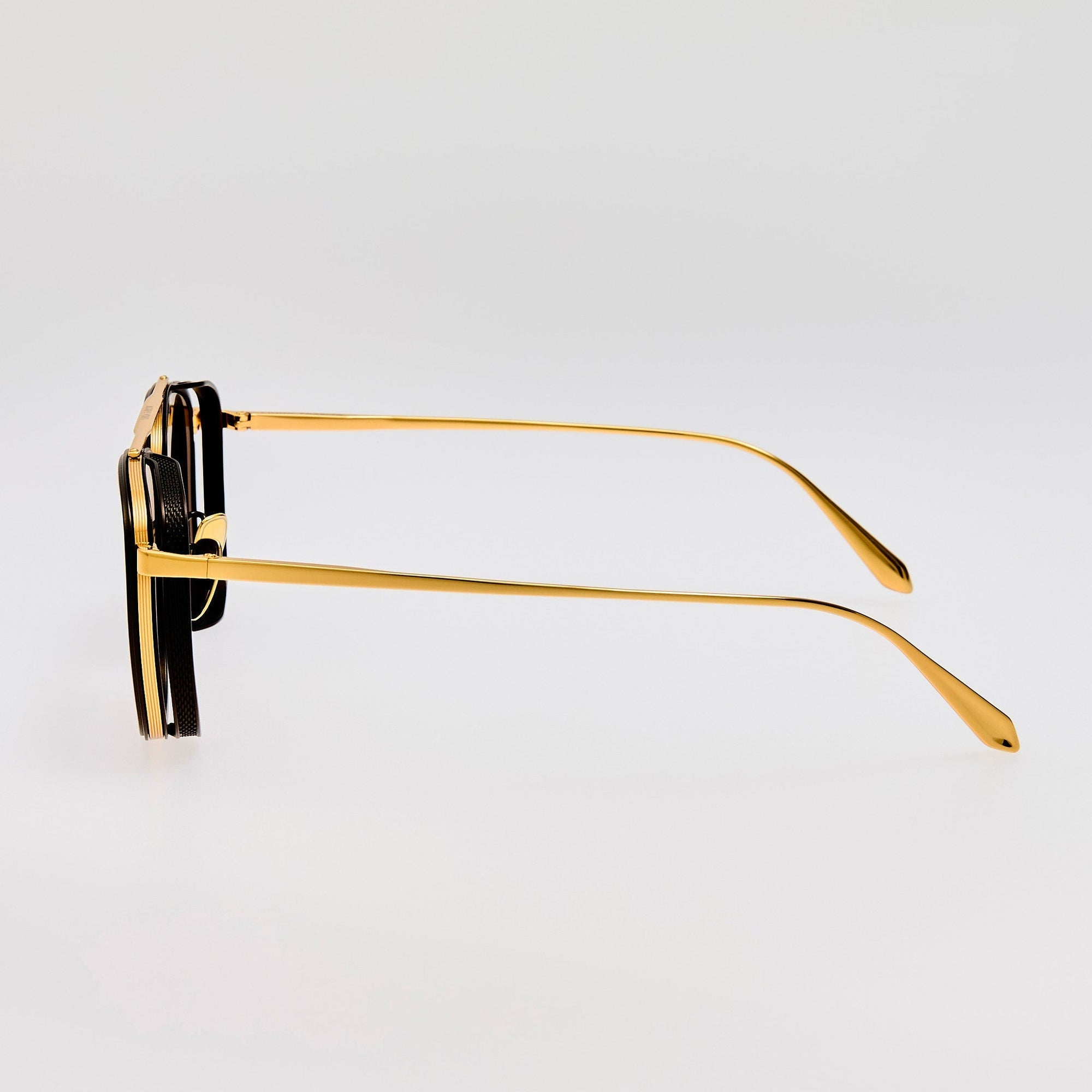 Varo Sunglasses in 22K Gold and Black