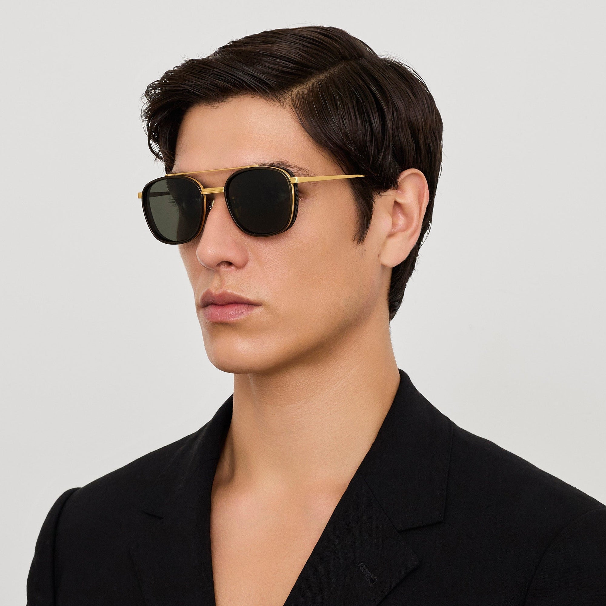 Varo Sunglasses in 22K Gold and Black