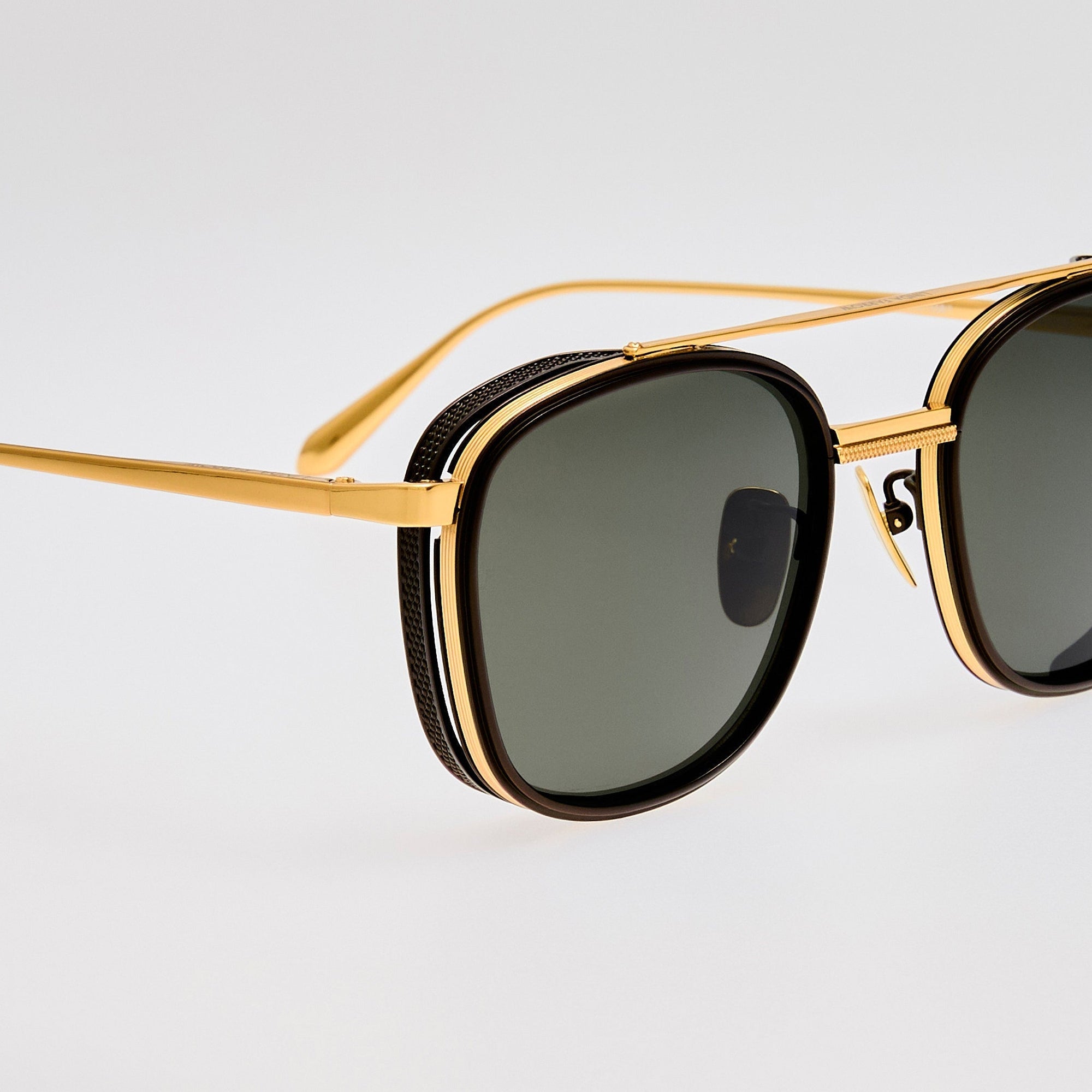 Varo Sunglasses in 22K Gold and Black