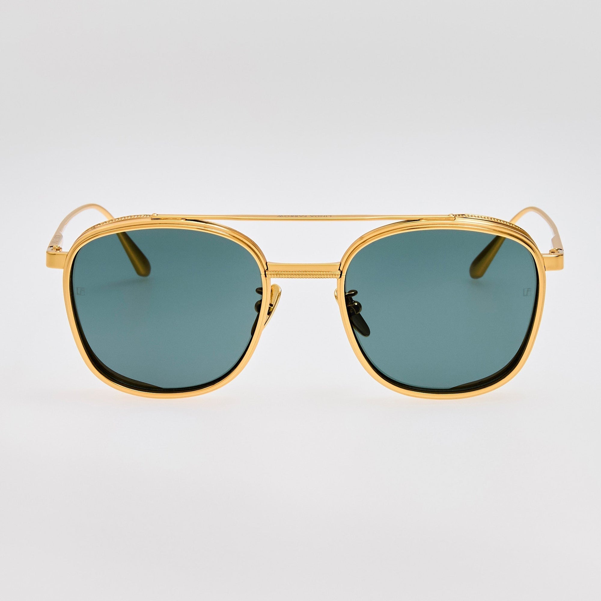 Varo Sunglasses in 22K Gold and Green