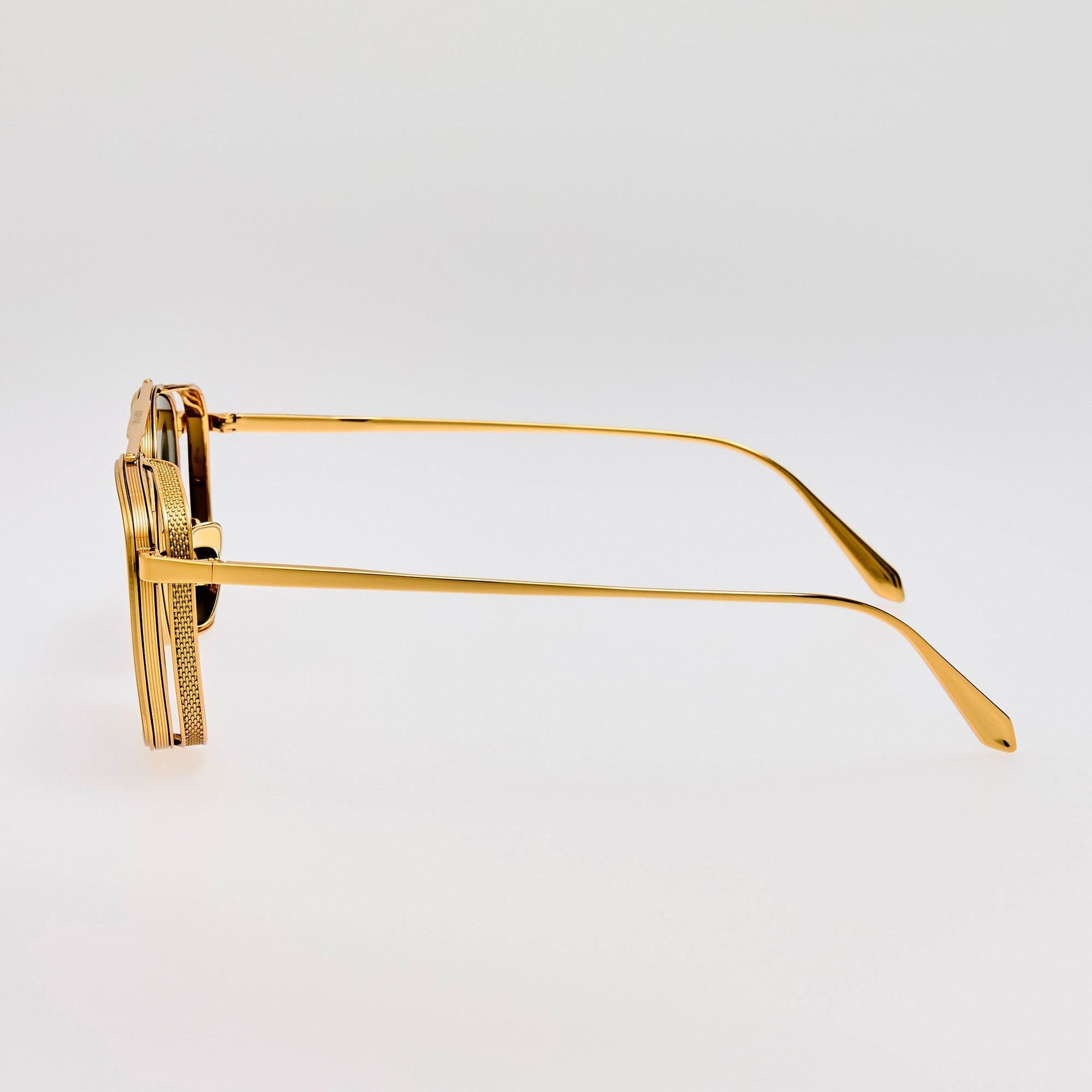 Varo Sunglasses in 22K Gold and Green